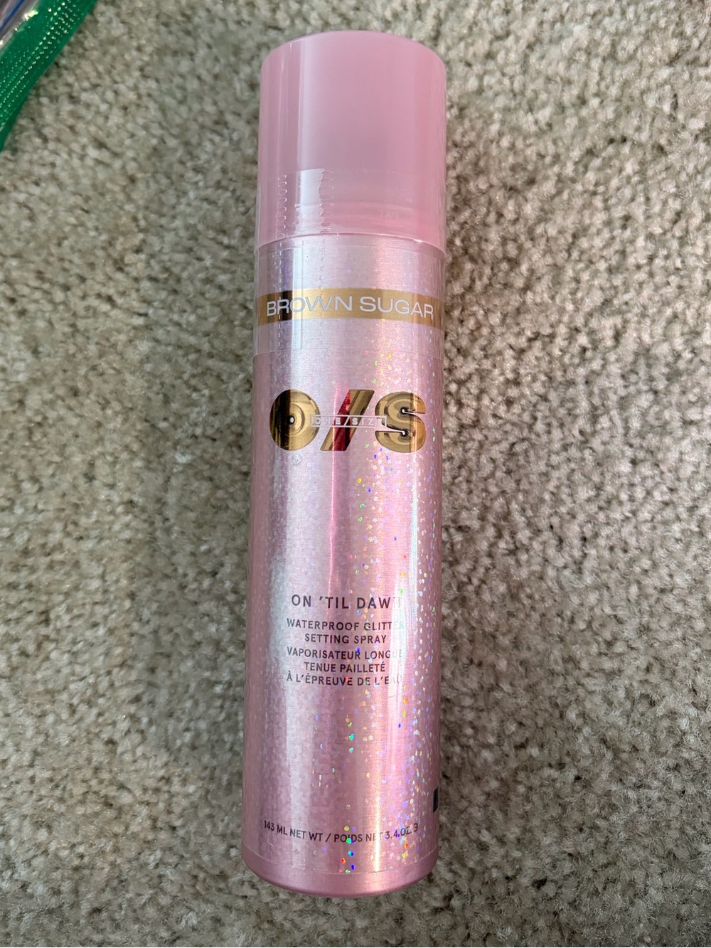 One size Brown Sugar Pink Glitter Setting Spray - NWT 3.4fl oz *limited edition*
